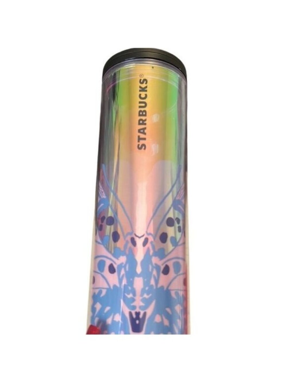 Starbucks Netherlands Iridescent Butterfly Design Tumbler 16 Ounces NWT